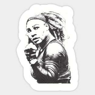 Serena Williams 80s Sticker